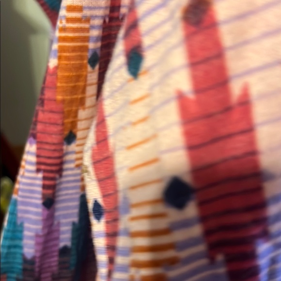 LuLaRoe Sarah Colorful Patterned Women's Sweater/duster - Picture 3 of 4